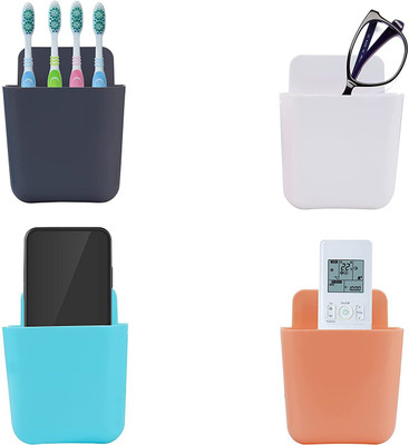 Joyansh 4 Compartments plastic wall mounted(.orange blue)