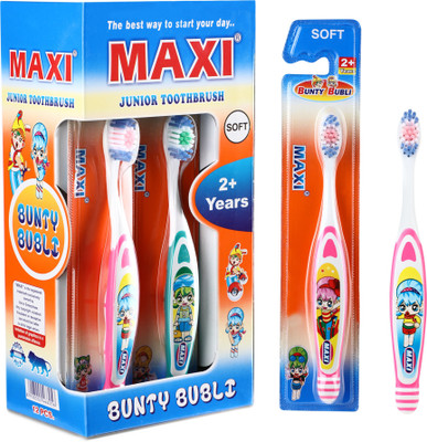 Maxi Bunty Bubli Junior Soft Toothbrush(Pack of 12)