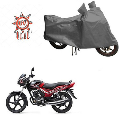 HYBRIDS COLLECTION Waterproof Two Wheeler Cover for TVS(Star City, Grey)