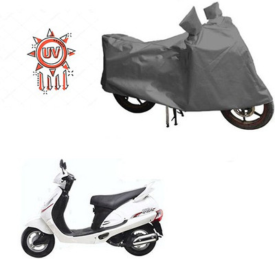 HYBRIDS COLLECTION Waterproof Two Wheeler Cover for Mahindra(Rodeo, Grey)