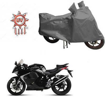 HYBRIDS COLLECTION Waterproof Two Wheeler Cover for Hyosung(GT250R, Grey)