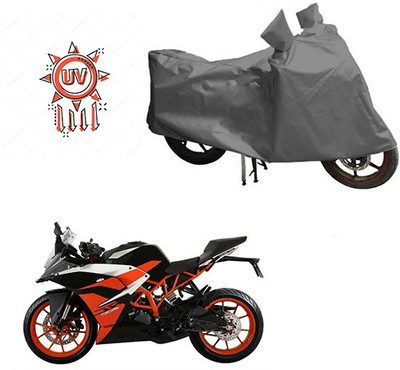 HYBRIDS COLLECTION Waterproof Two Wheeler Cover for KTM(RC 200, Grey)