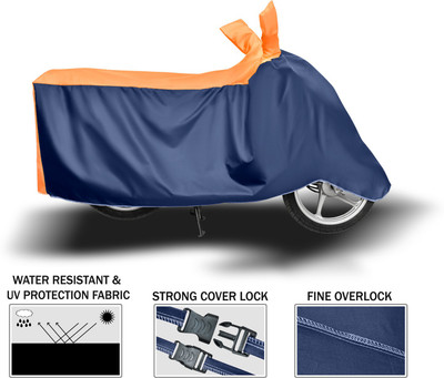 MADAFIYA Two Wheeler Cover for Bajaj(Pulsar 135 LS DTS-i, Orange)