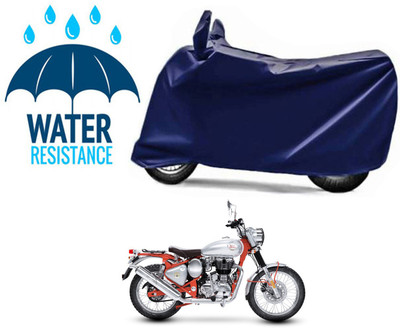 RONISH Waterproof Two Wheeler Cover for Royal Enfield(Bullet Trials 350, Blue)