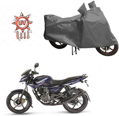 HYBRIDS COLLECTION Waterproof Two Wheeler Cover for Bajaj(Pulsar 135 LS DTS-i, Grey)