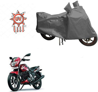 HYBRIDS COLLECTION Waterproof Two Wheeler Cover for TVS(Flame, Grey)