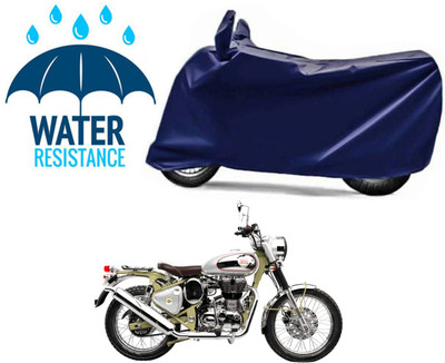 Mdstar Two Wheeler Cover for Royal Enfield(Bullet Trials 350, Blue)
