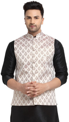 kaifoo Sleeveless Printed Men Jacket