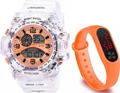 AKY TRADERS AKY WHITE SPORT Digital Watch  - For Boys