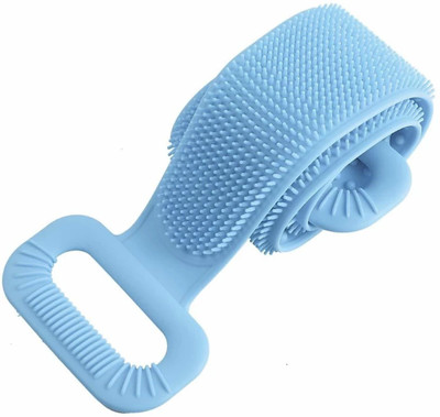 TEDRED Silicone Double Side Shower Body Scrubber Belt multicolor