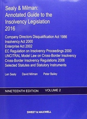 Sealy & Milman: Annotated Guide to the Insolvency Legislation 2016 Volume 2(English, Paperback, Sealy Len)