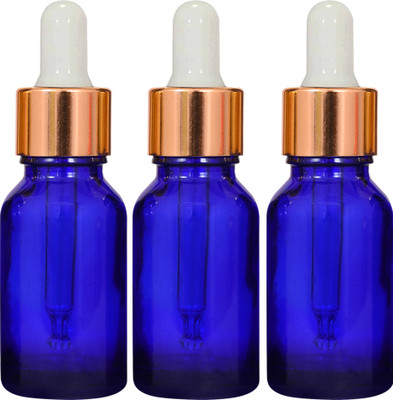 nsb herbals 15 ml Glass Bottle(Pack of 3, Blue)
