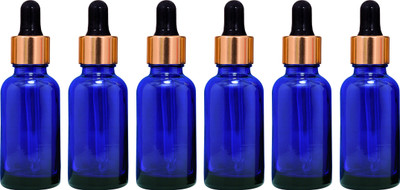 nsb herbals 30 ml Glass Bottle(Pack of 6, Blue)