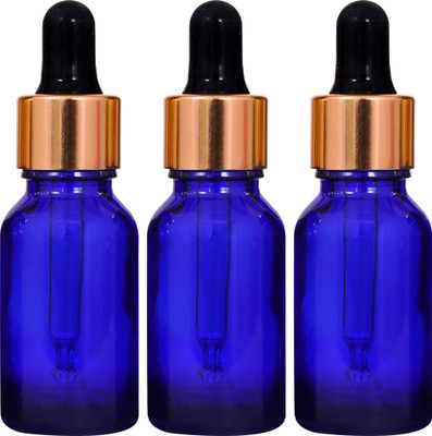 nsb herbals 15 ml Glass Bottle(Pack of 3, Blue)