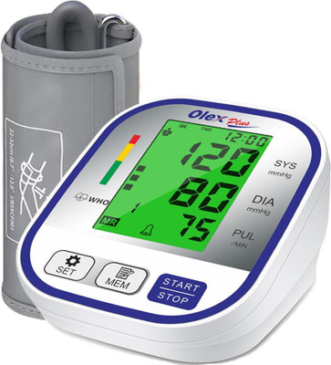 OLEX Plus Digital BP Monitor with Tricolor Backlit display, Carry Bag and USB Bp Monitor(White)