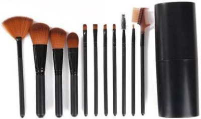 ADS HUDA Beauty Extra Soft 12 Pc Premium Makeup Brush Set with Black Storage Box(Pack of 12)