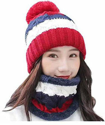 manokamna store Woven Beanie Cap(Pack of 2)