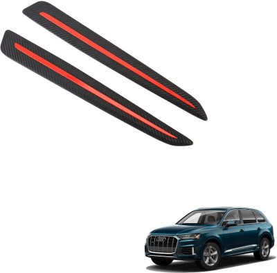 SEMAPHORE Rubber, Plastic Car Bumper Guard(Black, Red, Pack of 2, Audi, Q7)