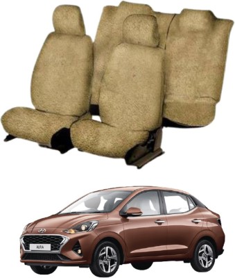 Chiefride Cotton Car Seat Cover For Hyundai Aura(All Detachable Headrest, 5 Seater, 2 Back Seat Head Rests)