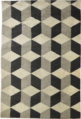 Saral Home Grey Cotton Carpet(4 ft,  X 6 ft, Rectangle)