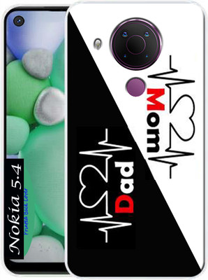 LUCASTENN Back Cover for Nokia 5.4(Black, White, Dual Protection, Silicon, Pack of: 1)