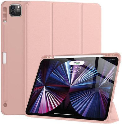 Proelite Flip Cover for Apple iPad Pro 11 inch(Pink, Dual Protection, Pack of: 1)