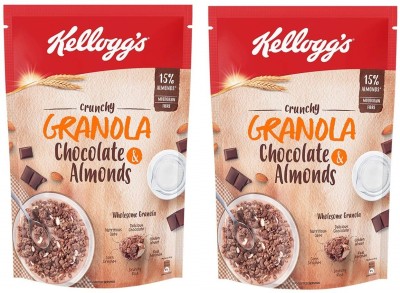 Kellogg's Crunchy Granola Chocolate & Almonds 450 gm Pack of 2 Pouch(2 x 450 g)