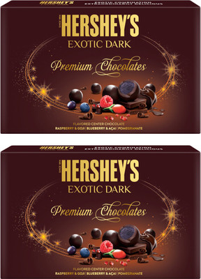HERSHEY'S Exotic Dark Premium Chocolates Truffles(2 x 135 g)