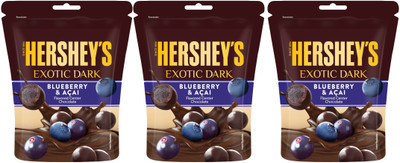 HERSHEY'S Exotic Dark Blueberry and Acai Truffles(3 x 100 g)