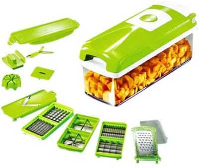 JAXON USPECH NICER DICER 12 IN 1 Vegetable & Fruit Chopper (1 UNIT OF NICER DICER WITH 12 BLADES) Vegetable & Fruit Grater & Slicer (1) Apple Chopper(1)