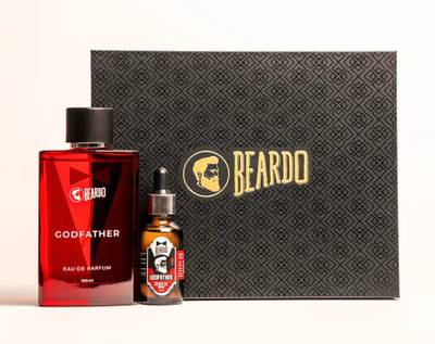 BEARDO Godfather Gift Set (Godfather Perfume 100ml, Godfather Beard Oil 30ml & Gift Box)
