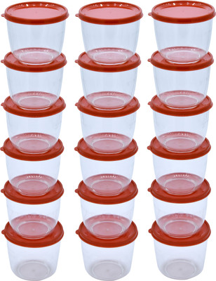 STOREMASTER Plastic Utility Container  - 350 ml(Pack of 18, Red)