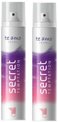 secret temptation Te Amo Pearl Perfume Body Spray Pack of 2 Combo (120ML each) Perfume Body Spray  -  For Women(240 ml, Pack of 2)