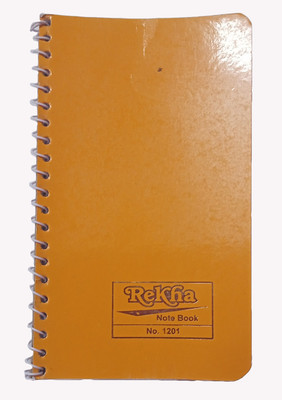 rekha binders Handmade Regular Note Pad Ruled 40 Pages(Brown, Pack of 10)