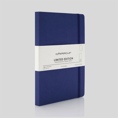 myPAPERCLIP Limited edition A5 A5 Notebook Plain 192 Pages(Blueberry)