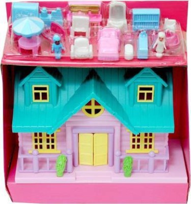 AS TRADERS Loving Family House Set for Girls, Pretend Play Toy House 37(Multicolor)