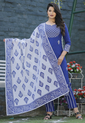 Ariba Fashion Women Kurti Pant Dupatta Set