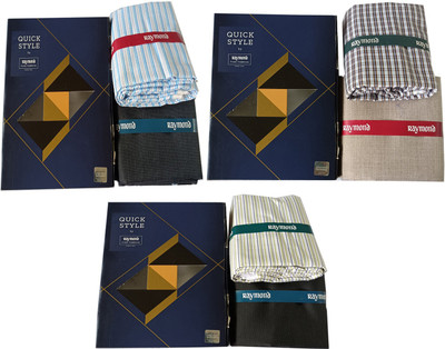 Raymond Polycotton Checkered Shirt & Trouser Fabric