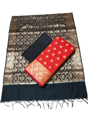 The SDF India Cotton Silk Self Design Salwar Suit Material