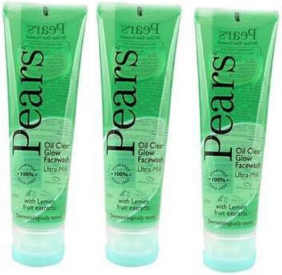 Pears OIL CARE GLOW WITH LEMON FRUIT EXTRACTS FACE WASH 100 GM PACK OF 3 Face Wash(300 g)
