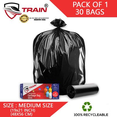 ALEX INDIA MARKETING A_G_19X21_1_PACK Medium 20 L Garbage Bag  Pack Of 30(30Bag )