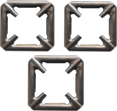 Itida Gas Stove Stand for Small Utensil 12.5x12.5x1cm (Black) PACK OF 3 - Appliance Knob