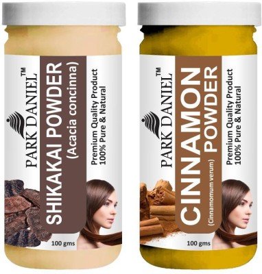 PARK DANIEL Pure & Natural Shikakai Powder & Cinnamon Powder Combo Pack of 2 Bottles of 100 gm (200 gm )(200 ml)