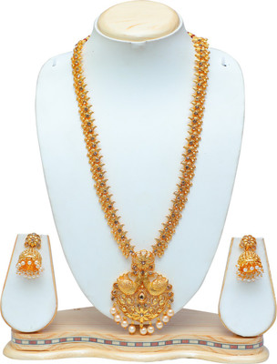 Ethnicking Alloy Gold-plated Gold Jewellery Set(Pack of 1)