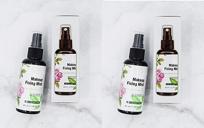 MYEONG HIGH QUALTIY MATTE FINISH TOUCHING MAKEUP FIXING MIST LONG LASTING SPRAY FIXER COMBO Primer  - 160 ml(TRANSAPARENT)