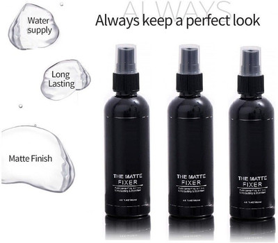 MYEONG THE MATTE FINISH SPRAY MAKEUP FIXING LONG WEAR FIXER COMBO OF 3 Primer  - 300 ml(TRANSAPARENT)