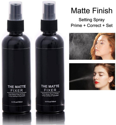 MYEONG BEST MATTE FINISH SPRAY MAKEUP SETTING FIXER COMBO Primer  - 200 ml(TRANSAPARENT)
