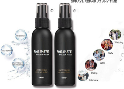 MYEONG MATTE FINISH TOUCHING FACE SPRAY MAKEUP SETTING LONG WEAR FIXER COMBO Primer  - 200 ml(TRANSAPARENT)