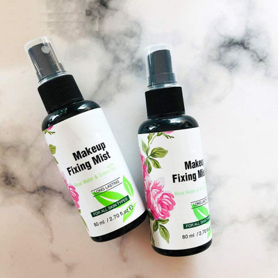 MYEONG MATTE FINISH TOUCHING ROSE WATER MAKEUP FIXING MIST LONG LASTING SPRAY FIXER COMBO Primer  - 160 ml(TRANSAPARENT)