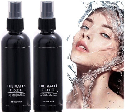 MYEONG PROFESSIONAL MATTE FINISH TOUCHING FACE SPRAY MAKEUP SETTING LONG WEAR & WATER PROOF FIXER COMBO Primer  - 200 ml(Transparent)